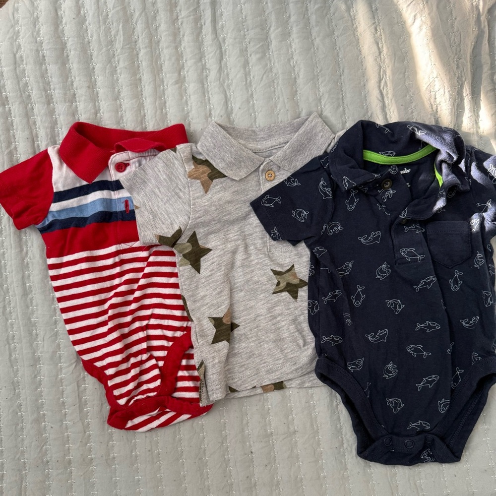 Garanimals Red and Gray Bodysuits Set for Everyday Comfort